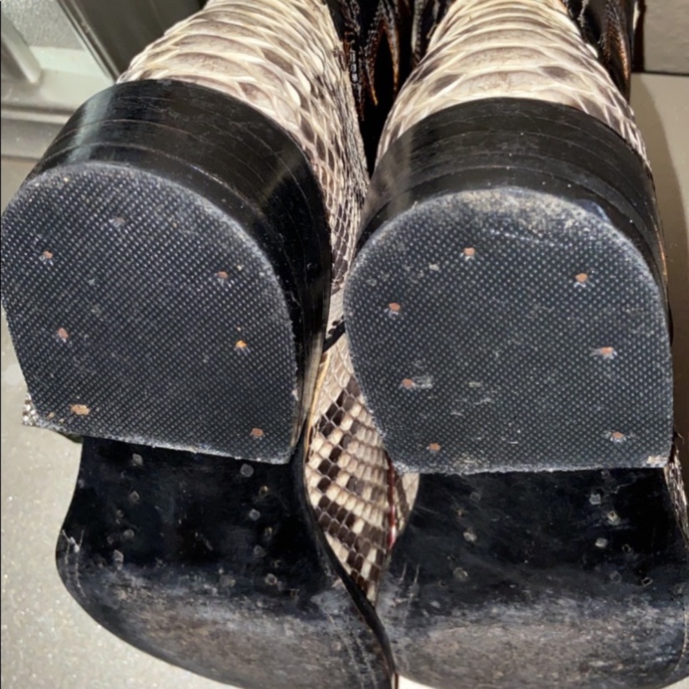 Cowboy Boots Python White Snake Skin. 8 /12 - image 7